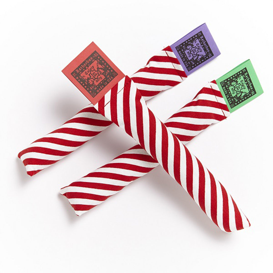Ratherbee Organic Candy Cane Catnip Toy