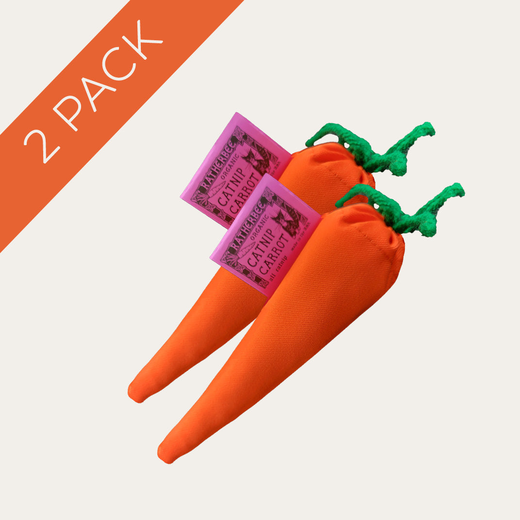 Ratherbee's Organic Catnip Carrot Cat Toy